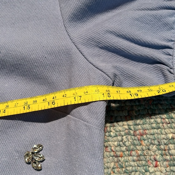 NWT En Saison Bijou Crop Top Blue Size medium - Picture 11 of 13